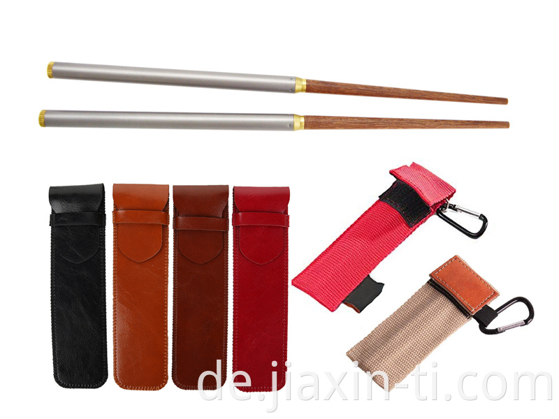 Titanium Wood Folding Chopsticks